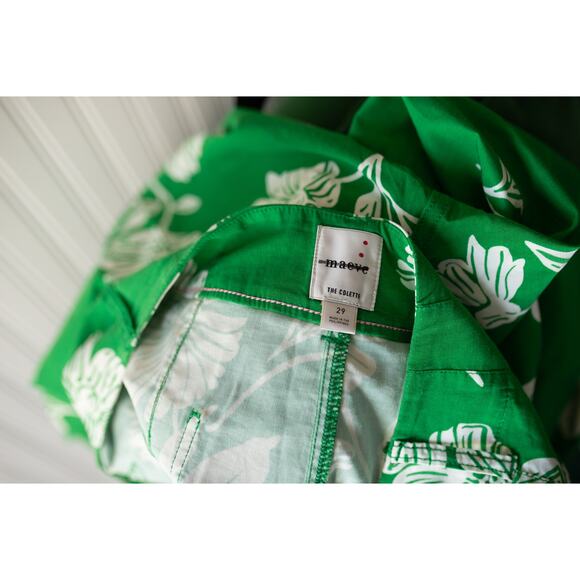 Anthropologie The Colette Cropped Wide-Leg Pants Magic Fabric Edition 29 Floral - Picture 4 of 4